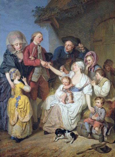 Nächstenliebe, 1777 von Pierre Alexandre Wille